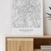 HANNOVER Poster Map | Kunstdruck | hochwertiger Print | Hannover | Stadtplan | skandinavisches Design Hannover Poster Karte Bild 3