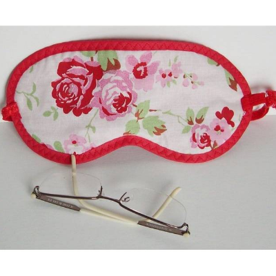 Schlafmaske, Rosen Schlafbrille verstellbar, Reisezubehör Urlaub, Augenmaske, Yoga-Zubehör, Spa-Maske, Augenbinde, reduziert, Rabatt