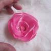 Rosa Haarklammer Satin Haarblume "Petite Rose" Brautschmuck Taufe Bild 3