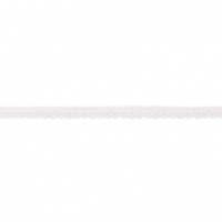0,69EUR/m elastische Spitze mit Bogenkante weiß (Wäschegummi) Bild 1