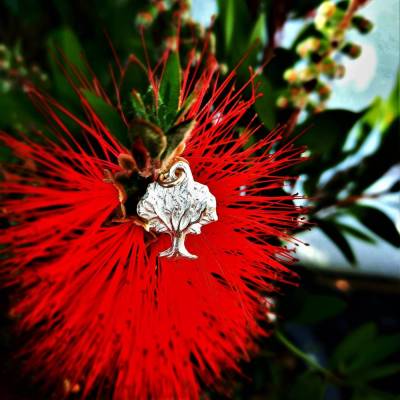 Ketten-Anhänger "Baum des Lebens" aus 999 Silber