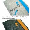 eBook Reader eReader Tablet Hülle Bücherwurm Stickerei Wollfilz Filz Maßanfertigung bis max. 8,0", z.B. für Tolino Vision 4HD Kindle Voyage Bild 5