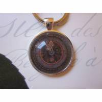 Schlüsselanhänger Uhr Ziffernblatt Steampunk "Horloge" Vintage Stil Geschenkidee Bild 1