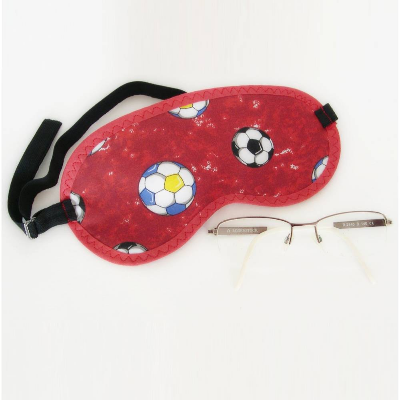 Schlafmaske, verstellbare Schlafbrille, Reisezubehör, Augenmaske, Yoga-Zubehör, Spa-Maske, Augenbinde, Fußball reduziert