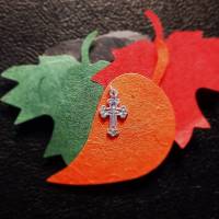 Anhänger Kreuz aus 999 Silber, Geschenk für Firmung, Konfirmation oder Kommunion Bild 1