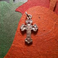 Anhänger Kreuz aus 999 Silber, Geschenk für Firmung, Konfirmation oder Kommunion Bild 7