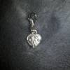 Anhänger Charm Herz Herzchen aus 999 Silber mit schönem Muster Bild 4