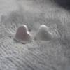 Ohrstecker Herzen aus 999 Silber, Herzchen, Geschenk zum Valentinstag, Muttertag Bild 2