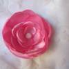 Rosa Klammer Pink Haarblume "Fuchsia" Brautschmuck Boho Vintage Stil Bild 3