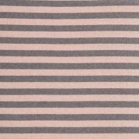 14,90EUR/m Strick Lenn in grau/rosa  2cm Streifen Bild 1