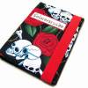 aufklappbare eReader eBook Reader Tablet Hülle Skulls N' Roses schwarz rot bis max 8 Zoll, Maßanfertigung Bild 6