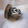 Cabochon Ring Motiv Rose "Merle" viktorianisch romantisch Geschenkidee Bild 3