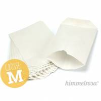 12 Papiertüten weiß mit Boden ohne Fädelloch, M Bild 1