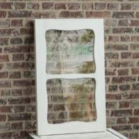 altes weisses Holzfenster mit Glas Shabby Chic Bild 4