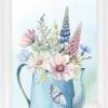 Shabby Chic Landhaus Blumen Cottage Bilder Set  | Wandbilder Kunstdrucke Bilder Fine Art Print  |für den A4 Bilderrahmen | 400 mg | S24 Bild 2