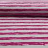 11,90EUR/m Jersey "Painted Stripes" weiß/pink Bild 2