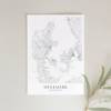 DÄNEMARK Poster Map | Kunstdruck | hochwertiger Print | Dänemark | Stadtplan | skandinavisches Design Dänemark Karte Bild 2
