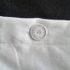weißer vintage Kissenbezug aus Paradekissen mit Stickerei und Volant, 40x65cm, Unikat, Bild 3