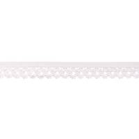 1,20EUR/m elastische Spitze mit Blumen weiß 20mm (Wäschegummi) Bild 1