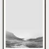 LANDSKAP NO. 30 | Landschaft Poster | Schwarz weiß Poster |  Wandbild Deko | Kunstdruck Geschenk | skandinavisches Design | minimalistisch Bild 3
