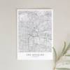 LOS ANGELES Poster Map | Kunstdruck | hochwertiger Print | Los Angeles | Stadtplan | skandinavisches Design Karte Bild 2