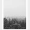 LANDSKAP NO. 24 | Landschaft Poster | Schwarz weiß Poster |  Wandbild Deko | Kunstdruck Geschenk | skandinavisches Design | minimalistisch Bild 2