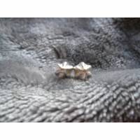 süße Ohrstecker in Form von Sahnehäubchen Softeis aus 999 Silber Bild 1