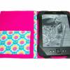 aufklappbare eBook Reader eReader Tablet Hülle Retro Flower türkis, Maßanfertigung bis max. 8,0", z.B. für Tolino Shine 3 Tolino Vision 4HD Bild 2
