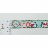 2 Meter Ripsband mit Schriftzug Merry Christmas Bild 1