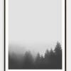 LANDSKAP NO. 20 | Landschaft Poster | Schwarz weiß Poster |  Wandbild Deko | Kunstdruck Geschenk | skandinavisches Design | minimalistisch Bild 3