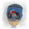 Mütze mit Motorrad Applikation aus Baumwolle KU 50 cm Bild 2