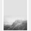 LANDSKAP NO. 17 | Landschaft Poster | Schwarz weiß Poster |  Wandbild Deko | Kunstdruck Geschenk | skandinavisches Design | minimalistisch Bild 2