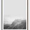 LANDSKAP NO. 17 | Landschaft Poster | Schwarz weiß Poster |  Wandbild Deko | Kunstdruck Geschenk | skandinavisches Design | minimalistisch Bild 3