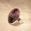 Cabochon Ring mit Motiv Frau "Elle" Jugendstil 20er Jahre Roaring Twenties Bild 2