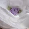 Braut Brosche Klammer Blume Kopfschmuck Rose Braut "Lucille" Brautschmuck Brautmode Weiß Lila Bild 2