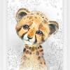 Kinderzimmer Baby Bilder Poster Set Tiere Afrika Zebra Giraffe Nashorn Gepard Kunstdruck Wildnis |Set 44 Bild 5
