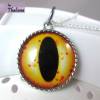 THE EYE Kette Augenanhänger Halskette gelb Auge Bild 3