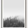 LANDSKAP NO. 14 | Landschaft Poster | Schwarz weiß Poster |  Wandbild Deko | Kunstdruck Geschenk | skandinavisches Design | minimalistisch Bild 3
