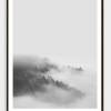LANDSKAP NO. 13 | Landschaft Poster | Schwarz weiß Poster |  Wandbild Deko | Kunstdruck Geschenk | skandinavisches Design | minimalistisch Bild 3