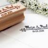 personalisierter Hochzeitsstempel mit Wunschnamen und Wunschdatum personalisiert Bild 2