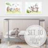 4 er Set Kinderzimmer Bilder Babyzimmer Bild Tiere Poster Waldtiere, Wildtiere Safari Kunstdruck A4 |SET 10 Bild 8