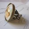 Cabochon Ring mit Motiv Frau "Madeleine" romantisch viktorianisch im Vintage-Stil Geschenkidee Bild 2