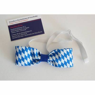 Fliege Männerfliegen, Fliege mit Einstecktuch, Herrenfliege, Fliege Bayern, gemusterte Fliege, Anzugfliege, Trachtenfliege, Fliege Karo blau