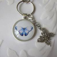 Schlüsselanhänger Schmetterling blau "Volée" Geschenkidee Geburtstagsgeschenk Bild 7