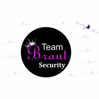 Bügelbild Team Braut Security JGA ,Flex Bild 1