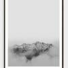 LANDSKAP NO. 6 | Landschaft Poster | Schwarz weiß Poster |  Wandbild Deko | Kunstdruck Geschenk | skandinavisches Design | minimalistisch Bild 3