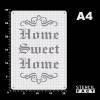 Schablone Home Sweet Home Schriftzug - BS85 Bild 2