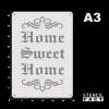 Schablone Home Sweet Home Schriftzug - BS85 Bild 3