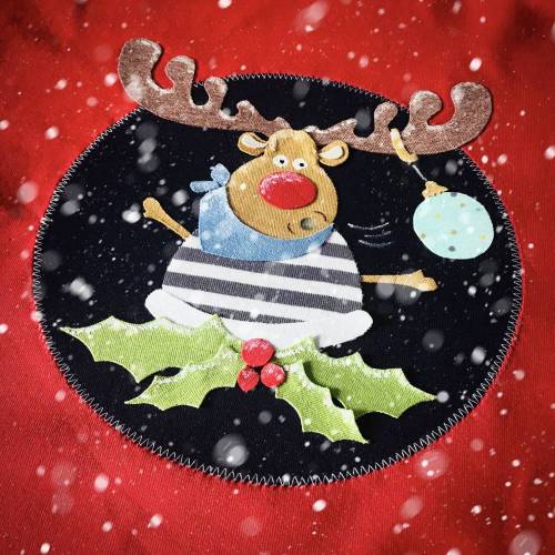 Applikationsvorlage "Burli" das Rentier