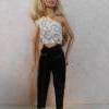 Barbie-Kleidung,  asymmetrischesTop, Bluse, Barbie-Top, Bluse für Barbiepuppe, Motivstoff Bild 8